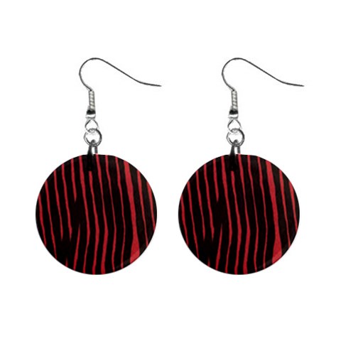 Zebra 1  Button Earrings from ArtsNow.com Front