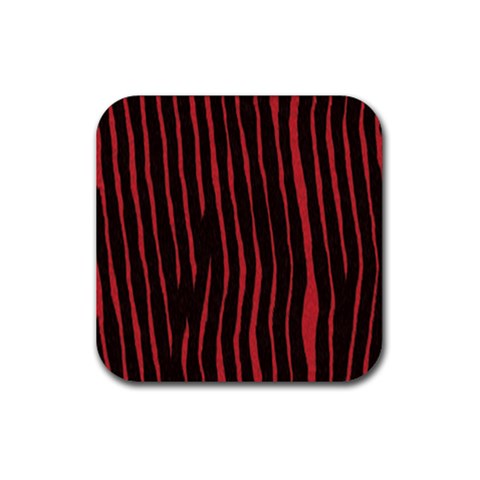 Zebra Rubber Coaster (Square) from ArtsNow.com Front