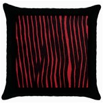 Zebra Throw Pillow Case (Black)