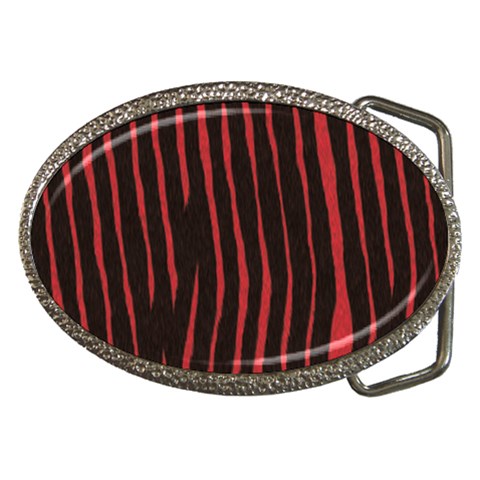 Zebra Belt Buckle from ArtsNow.com Front