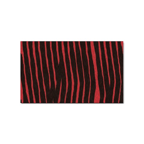 Zebra Sticker (Rectangular) from ArtsNow.com Front