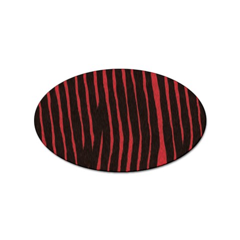 Zebra Sticker Oval (10 pack) from ArtsNow.com Front