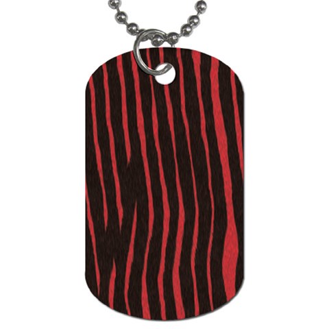 Zebra Dog Tag (Two Sides) from ArtsNow.com Front