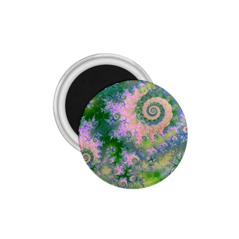 Rose Apple Green Dreams, Abstract Water Garden 1.75  Button Magnet from ArtsNow.com Front