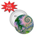 Rose Apple Green Dreams, Abstract Water Garden 1.75  Button (100 pack)