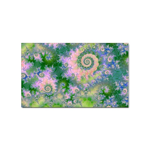 Rose Apple Green Dreams, Abstract Water Garden Sticker (Rectangle) from ArtsNow.com Front