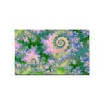 Rose Apple Green Dreams, Abstract Water Garden Sticker (Rectangle)