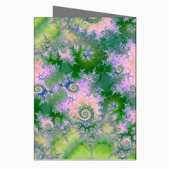 Rose Apple Green Dreams, Abstract Water Garden Greeting Card (8 Pack) from ArtsNow.com Right