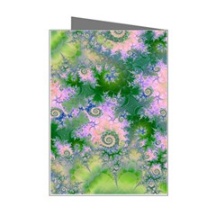 Rose Apple Green Dreams, Abstract Water Garden Mini Greeting Card from ArtsNow.com Right