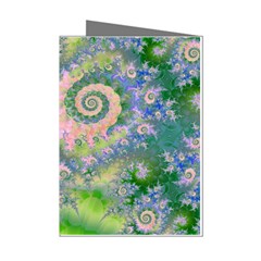 Rose Apple Green Dreams, Abstract Water Garden Mini Greeting Card (8 Pack) from ArtsNow.com Left