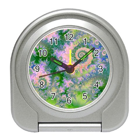 Rose Apple Green Dreams, Abstract Water Garden Desk Alarm Clock from ArtsNow.com Front