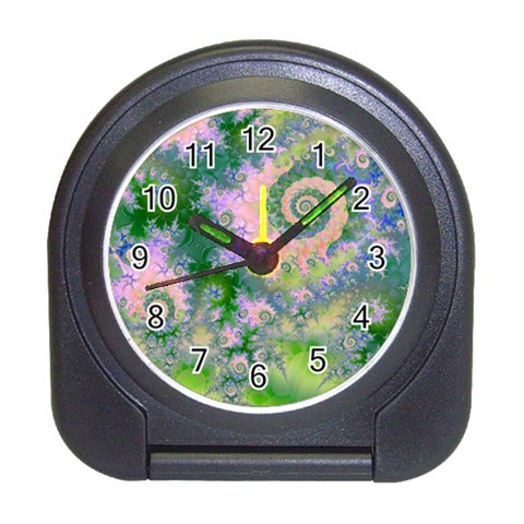 Rose Apple Green Dreams, Abstract Water Garden Desk Alarm Clock from ArtsNow.com Front