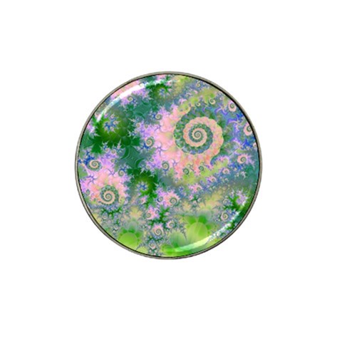 Rose Apple Green Dreams, Abstract Water Garden Golf Ball Marker (for Hat Clip) from ArtsNow.com Front