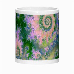 Rose Apple Green Dreams, Abstract Water Garden Morph Mug from ArtsNow.com Center