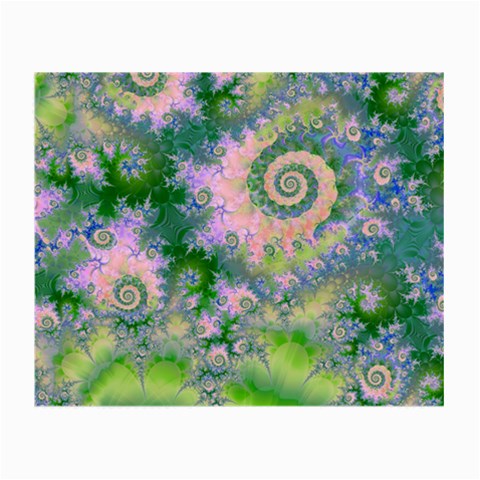 Rose Apple Green Dreams, Abstract Water Garden Glasses Cloth (Small) from ArtsNow.com Front