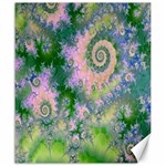 Rose Apple Green Dreams, Abstract Water Garden Canvas 20  x 24  (Unframed)