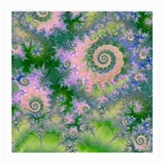 Rose Apple Green Dreams, Abstract Water Garden Glasses Cloth (Medium, Two Sided) from ArtsNow.com Front