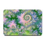 Rose Apple Green Dreams, Abstract Water Garden Small Door Mat