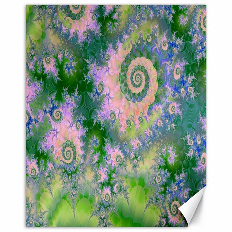 Rose Apple Green Dreams, Abstract Water Garden Canvas 11  x 14  (Unframed) from ArtsNow.com 10.95 x13.48  Canvas - 1