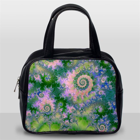 Rose Apple Green Dreams, Abstract Water Garden Classic Handbag (One Side) from ArtsNow.com Front