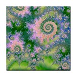 Rose Apple Green Dreams, Abstract Water Garden Face Towel