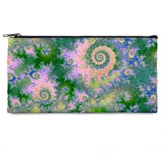 Rose Apple Green Dreams, Abstract Water Garden Pencil Case from ArtsNow.com Front