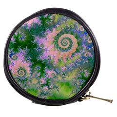 Rose Apple Green Dreams, Abstract Water Garden Mini Makeup Case from ArtsNow.com Front