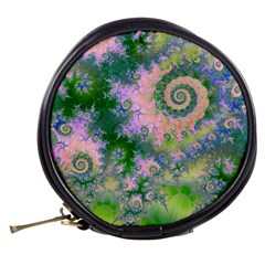 Rose Apple Green Dreams, Abstract Water Garden Mini Makeup Case from ArtsNow.com Back