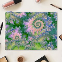 Rose Apple Green Dreams, Abstract Water Garden Cosmetic Bag (XL) from ArtsNow.com Front