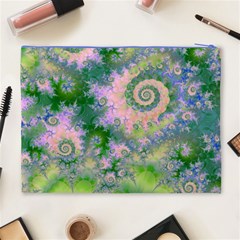 Rose Apple Green Dreams, Abstract Water Garden Cosmetic Bag (XL) from ArtsNow.com Back