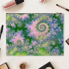 Rose Apple Green Dreams, Abstract Water Garden Cosmetic Bag (XL) from ArtsNow.com Back