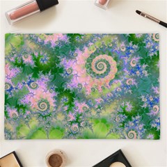 Rose Apple Green Dreams, Abstract Water Garden Cosmetic Bag (XXL) from ArtsNow.com Front