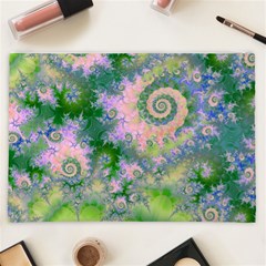 Rose Apple Green Dreams, Abstract Water Garden Cosmetic Bag (XXL) from ArtsNow.com Back