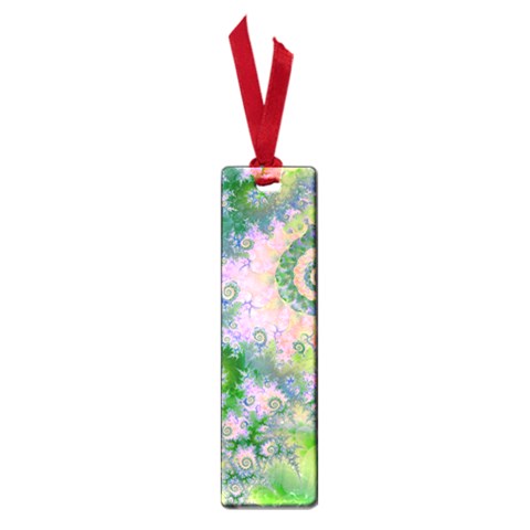 Rose Apple Green Dreams, Abstract Water Garden Small Bookmark from ArtsNow.com Front