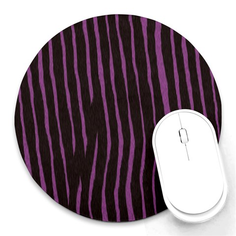 Zebra Round Mousepad from ArtsNow.com Front