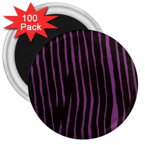 Zebra 3  Magnet (100 pack) from ArtsNow.com Front