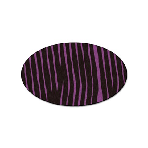 Zebra Sticker (Oval) from ArtsNow.com Front