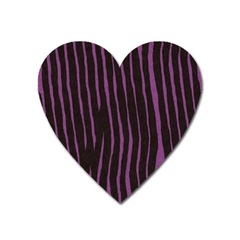 Zebra Magnet (Heart) from ArtsNow.com Front