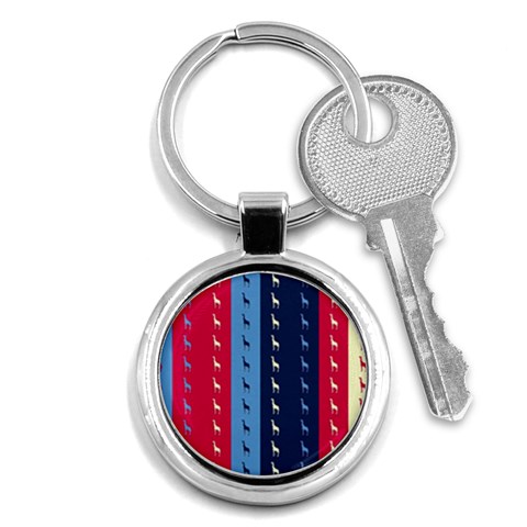 Giraffentapete Key Chain (Round) from ArtsNow.com Front