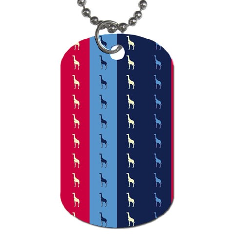 Giraffentapete Dog Tag (One Sided) from ArtsNow.com Front