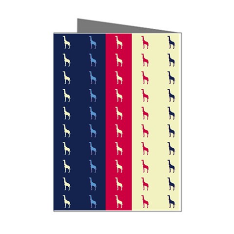 Giraffentapete Mini Greeting Card (8 Pack) from ArtsNow.com Left