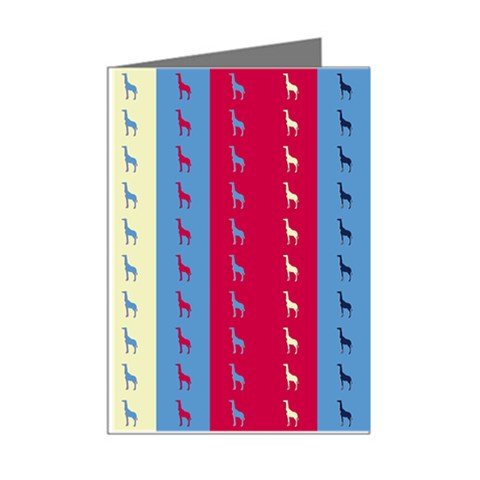 Giraffentapete Mini Greeting Card (8 Pack) from ArtsNow.com Right