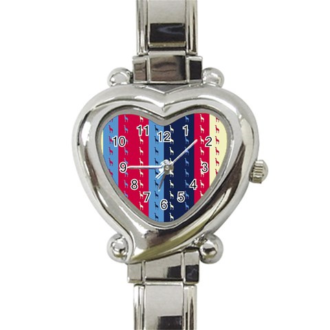 Giraffentapete Heart Italian Charm Watch  from ArtsNow.com Front