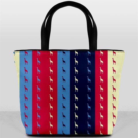 Giraffentapete Bucket Handbag from ArtsNow.com Front