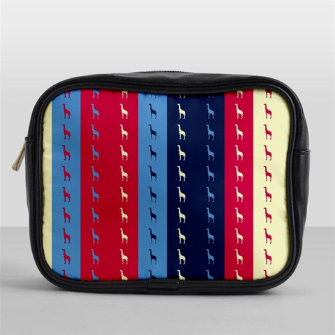 Giraffentapete Mini Travel Toiletry Bag (One Side) from ArtsNow.com Front