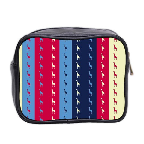 Giraffentapete Mini Travel Toiletry Bag (Two Sides) from ArtsNow.com Back