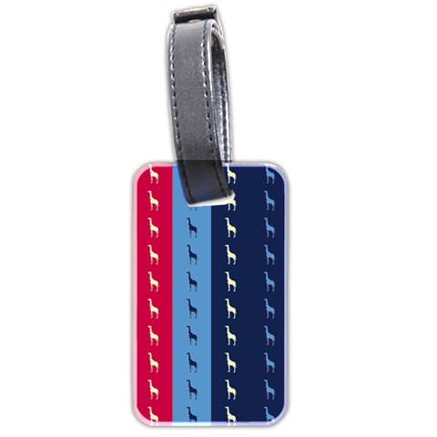 Giraffentapete Luggage Tag (Two Sides) from ArtsNow.com Front