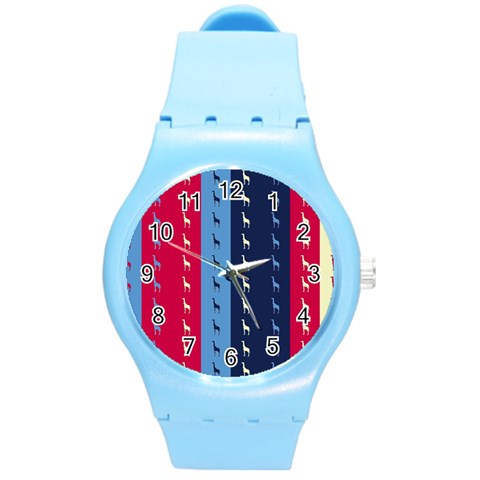 Giraffentapete Plastic Sport Watch (Medium) from ArtsNow.com Front