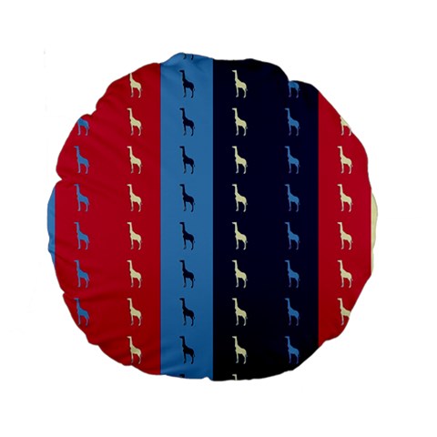 Giraffentapete 15  Premium Round Cushion  from ArtsNow.com Back