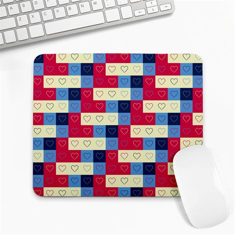 Hearts Large Mouse Pad (Rectangle) from ArtsNow.com Front